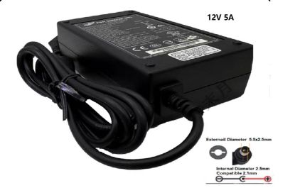 Picture of FSP Group Inc FSP060-DIBAN2 DC 12V 5A 5.5x2.5mm C14  AC Adapter 13V-19V
