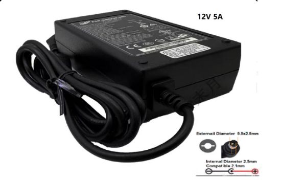 Picture of FSP Group Inc FSP060-DIBAN2 DC 12V 5A 5.5x2.5mm C14  AC Adapter 13V-19V