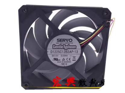 Picture of Japan Servo D1225C12B3AP-13 Server-Square Fan D1225C12B3AP-13