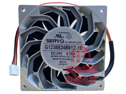 Picture of Japan Servo G1238B24B8YZ-16 Server-Square Fan G1238B24B8YZ-16, Alloy Framed