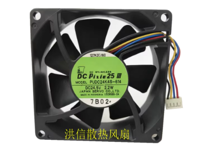 Picture of Japan Servo PUDC24K4S-614 Server-Square Fan PUDC24K4S-614