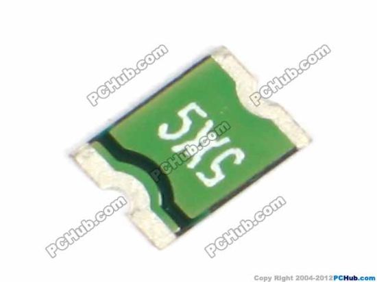 Picture of PCH Component Fuse- SMT Polymer 1812, 5X5 0.5A