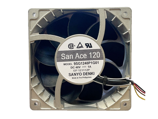 Picture of Sanyo Denki 9SG1248P1G01 Server - Square Fan sq120x120x38, 4-wire, 48V 1A