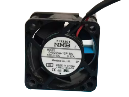 Picture of NMB-MAT / Minebea 04020VA-12P-BA Server-Square Fan 04020VA-12P-BA, 02