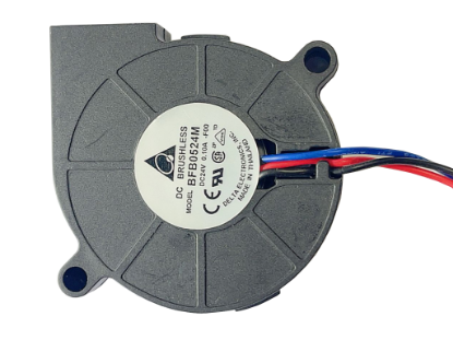Picture of Delta Electronics BFB0524M Server - Blower Fan -F00, bw50x50x15, 3-wire, 24V 0.1A