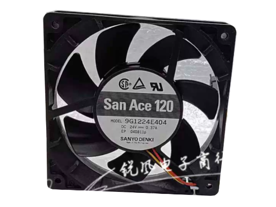 Picture of Sanyo Denki 9G1224E404 Server-Square Fan 9G1224E404
