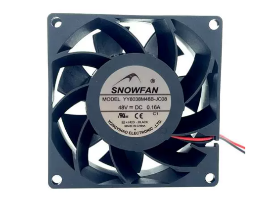 Picture of SNOW FAN / YONGYIHAO YY8038M48B-JC08 Server-Square Fan YY8038M48B-JC08