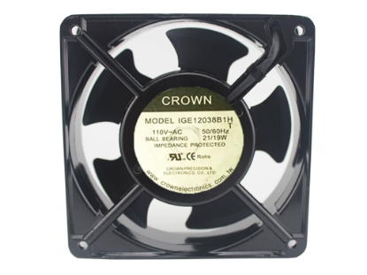 Picture of CROWN IGE12038B1H Server-Square Fan IGE12038B1H
