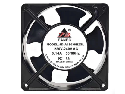 Picture of JD-FANEC / XIN JIAN DA JD-A12038H2SL Server-Square Fan JD-A12038H2SL
