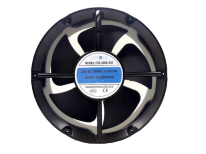 Picture of Leipole F2E-220B-230 Server-Square Fan  230V 0.38/0.36A, 220x220x60, 2wAlloy