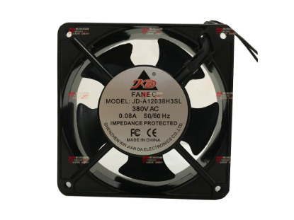 Picture of JD-FANEC / XIN JIAN DA JD-A12038H3SL Server-Square Fan JD-A12038H3SL