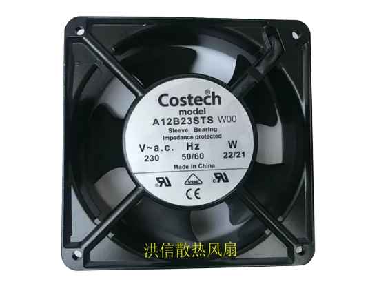 Picture of Costech A12B23STS Server-Square Fan A12B23STS, W00