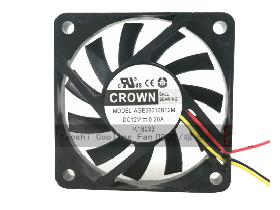 Picture of CROWN AGE06010B12M Server-Square Fan AGE06010B12M