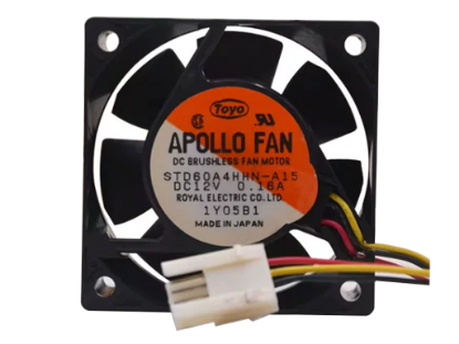Picture of TOYO / APOLLO STD60A4HHN-A15 Server-Square Fan STD60A4HHN-A15