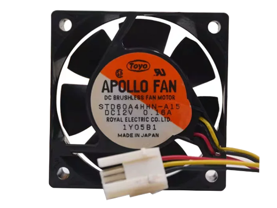 Picture of TOYO / APOLLO STD60A4HHN-A15 Server-Square Fan STD60A4HHN-A15