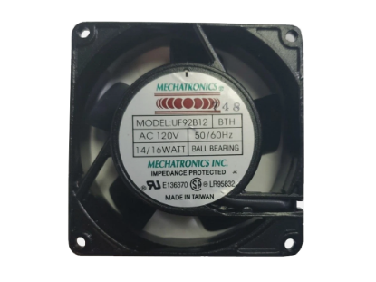 Picture of MECHATRONICS UF92B12 Server-Square Fan UF92B12, BTH