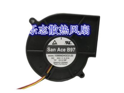 Picture of Sanyo Denki 109BM24GD2-20 Server-Blower Fan 109BM24GD2-20