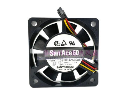 Picture of Sanyo Denki 109P0612S7D08 Server-Square Fan 109P0612S7D08