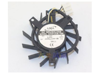 Picture of ADDA AD0512UB-TBB Server-Frameless / GPU Fan AD0512UB-TBB, Black
