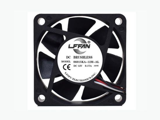 Picture of LFFAN / LINFU 06015KA-12M-AL Server-Square Fan 06015KA-12M-AL