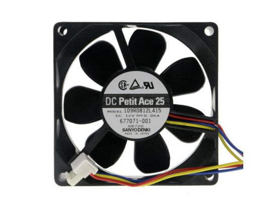 Picture of Sanyo Denki 109R0812L415 Server-Square Fan 109R0812L415