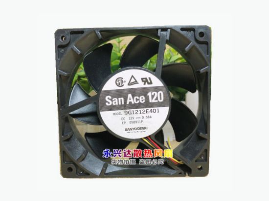 Picture of Sanyo Denki 9G1212E401 Server-Square Fan 9G1212E401