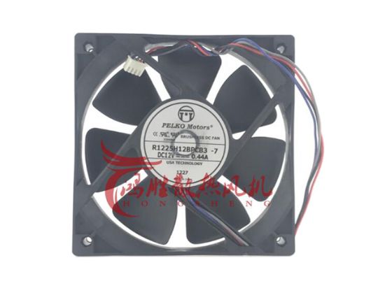 Picture of PELKO R1225H12BPCB3 Server-Square Fan R1225H12BPCB3, -7