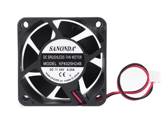 Picture of SANONDA KF6025H24B Server-Square Fan KF6025H24B