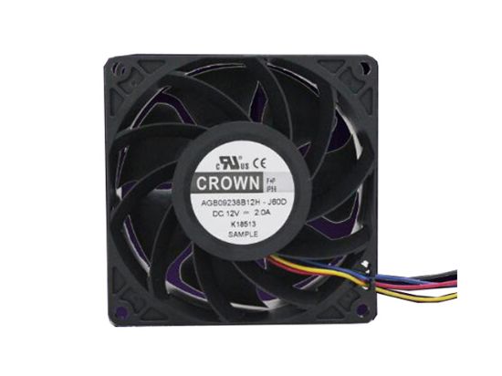 Picture of CROWN AGB09238B12H Server-Square Fan AGB09238B12H, -J60D