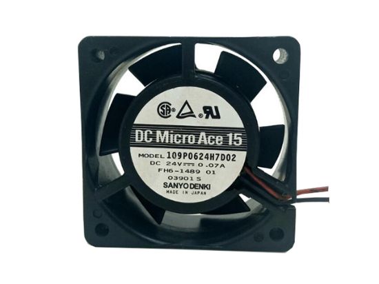 Picture of Sanyo Denki 109P0624H7D02 Server-Square Fan 109P0624H7D02