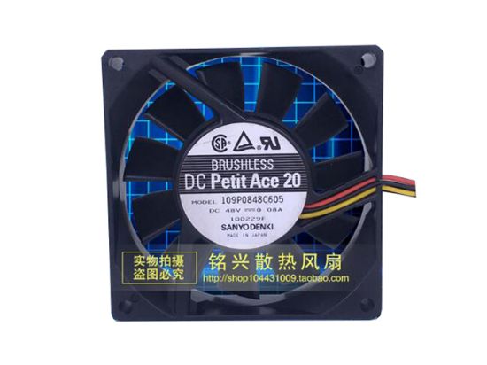 Picture of Sanyo Denki 109P0848C605 Server-Square Fan 109P0848C605