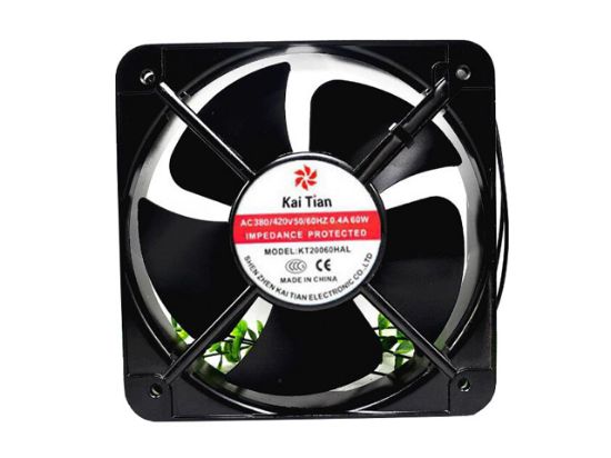 Picture of Kai Tian KT20060HAL Server-Square Fan AC 380V 0.4A, 200x200x60mm, 2-Wire