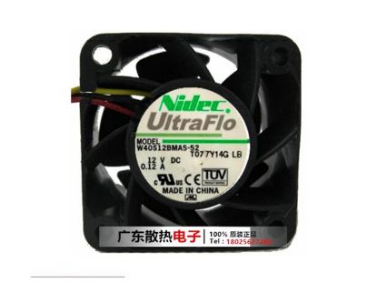 Picture of Nidec W40S12BMA5-52 Server-Square Fan W40S12BMA5-52, T077Y14G LB