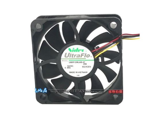 Picture of Nidec U60R12MLAB-57 Server-Square Fan U60R12MLAB-57, Z99