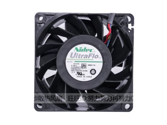Picture of Nidec V80E12BS1P5-07Z04 Server-Square Fan V80E12BS1P5-07Z04, 9906G YA