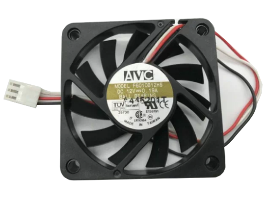 Picture of AVC F6010B12HS Server - Square Fan sq60x60x10, w115x3x3, 12V 0.19A