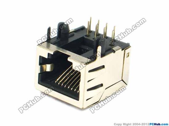 Picture of UPH Jack & Plug Jack- R45 RJ45 Jack, With shrapnel, L18.3mm