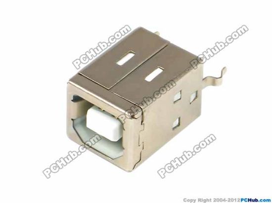 Picture of UPH Jack & Plug Jack- USB  D-shaped USB Jack, 180' White