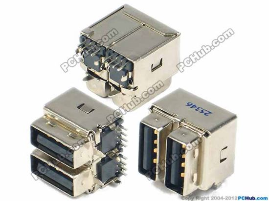 Picture of UPH USB Jack- USB  UPJ-248, 2 x USB port