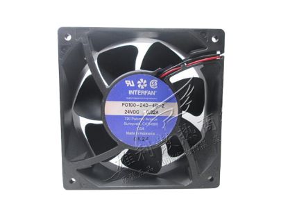 Picture of INTERFAN PO100-24D-4B-2 Server-Square Fan PO100-24D-4B-2