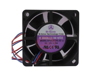 Picture of Bi-Sonic SP602512HL-03 Server-Square Fan SP602512HL-03