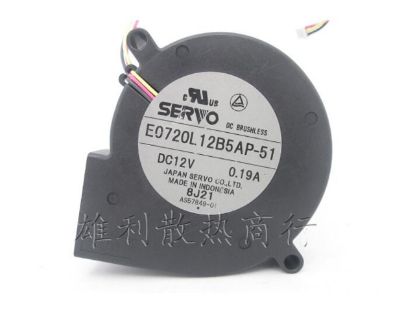 Picture of Japan Servo E0720L12B5AP-51 Server-Blower Fan E0720L12B5AP-51