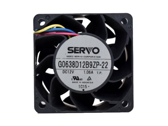Picture of Japan Servo G0638D12B9ZP-22 Server-Square Fan G0638D12B9ZP-22