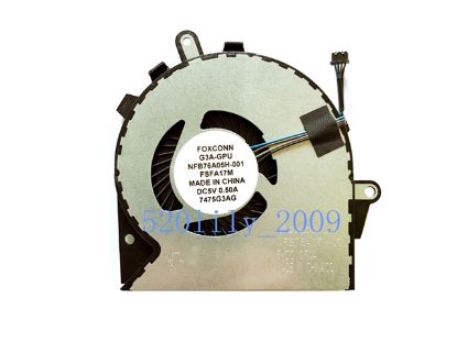 Picture of Foxconn NFB76A05H-001 Cooling Fan NFB76A05H-001, FSFA17M, G3A-GPU, 929456-001