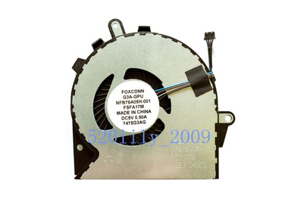 Picture of Foxconn NFB76A05H-001 Cooling Fan NFB76A05H-001, FSFA17M, G3A-GPU, 929456-001