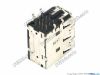 Picture of Foxconn Jack & Plug Jack- USB  Three Layer USB Jack, 22x13x24mm