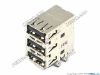 Picture of Foxconn Jack & Plug Jack- USB  Three Layer USB Jack, 22x13x24mm