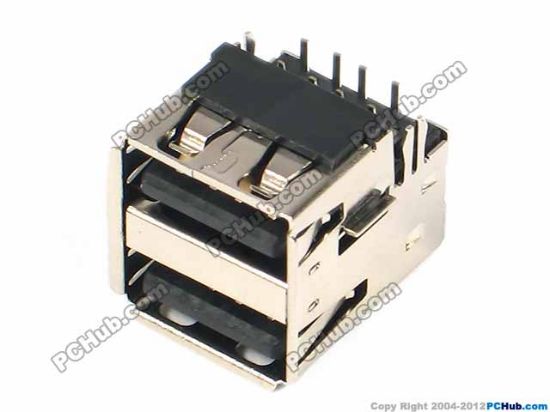 Picture of UPH Jack & Plug Jack- USB  Double Layer USB Jack, Standard, H10