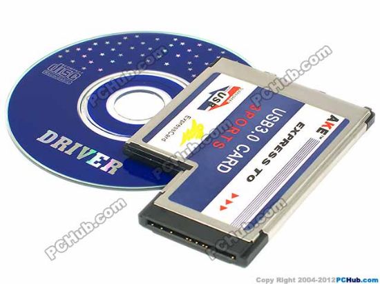 Picture of UPH Laptop Card - Express 34 / 54mm Express 54mm, AKE Chip, 3 USB3.0 Ports
