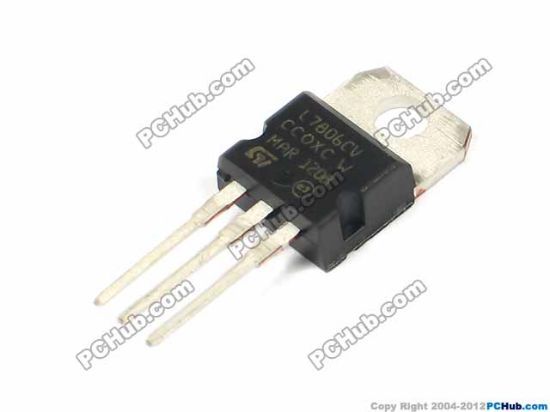 Picture of St Micro Electronics TO-220 Regulators- Negative Voltage L7806CV